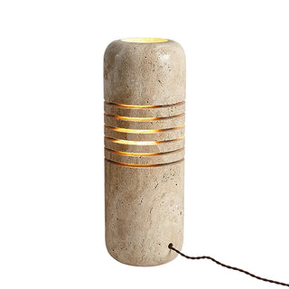 Bucket Stone Travertine Table Lamp