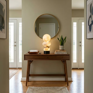 Cairn Stacked Alabaster Table Lamp