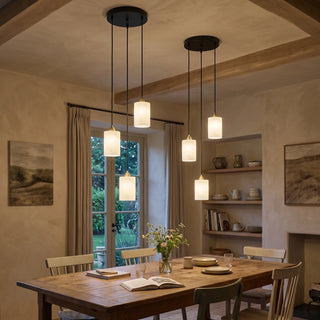 Caldera Alabaster Block Spiral Chandelier