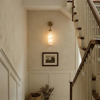 Calla Cylinder Alabaster Wall Lamp - Vidirlighting