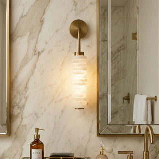 Calla Cylinder Alabaster Wall Lamp - Vidirlighting