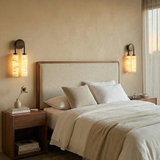 Calla Ribbed Alabaster Wall Sconce - Vidirlighting