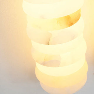 Calla Ribbed Alabaster Wall Sconce - Vidirlighting