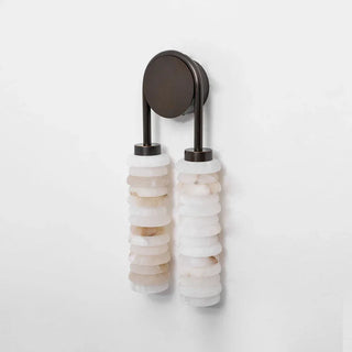 Calla Ribbed Alabaster Wall Sconce - Vidirlighting