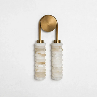 Calla Ribbed Alabaster Wall Sconce - Vidirlighting