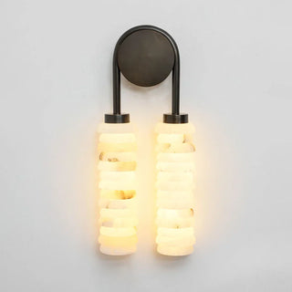 Calla Ribbed Alabaster Wall Sconce - Vidirlighting