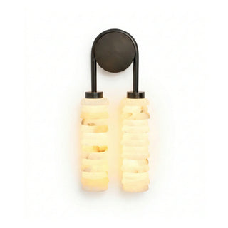 Calla Ribbed Alabaster Wall Sconce - Vidirlighting