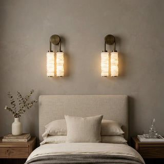 Calla Ribbed Alabaster Wall Sconce - Vidirlighting
