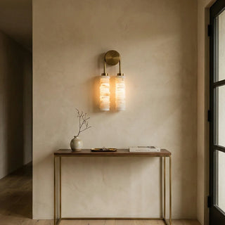 Calla Ribbed Alabaster Wall Sconce - Vidirlighting