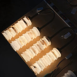 Calla Ribbed Alabaster Wall Sconce - Vidirlighting