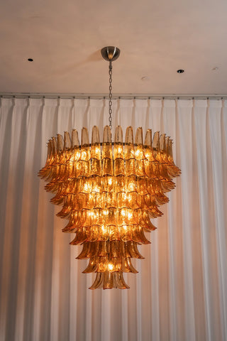 Camellia Glass Petal Chandelier