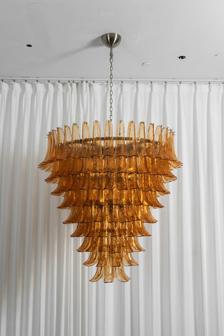 Camellia Glass Petal Chandelier