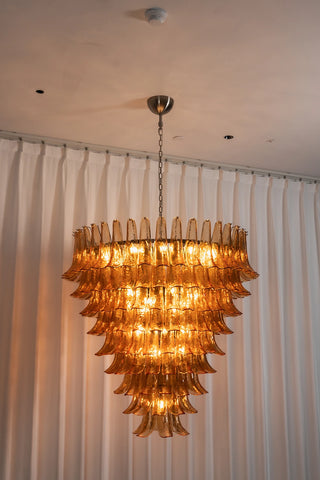 Camellia Glass Petal Chandelier