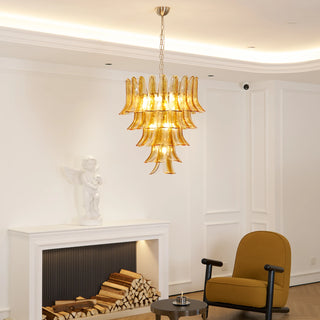 Camellia Glass Petal Chandelier