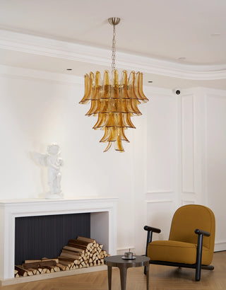 Camellia Glass Petal Chandelier