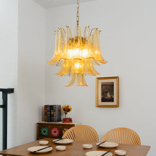 Camellia Glass Petal Chandelier