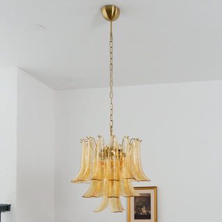 Camellia Glass Petal Chandelier