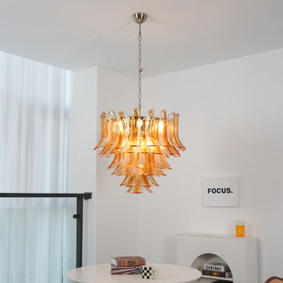 Camellia Glass Petal Chandelier