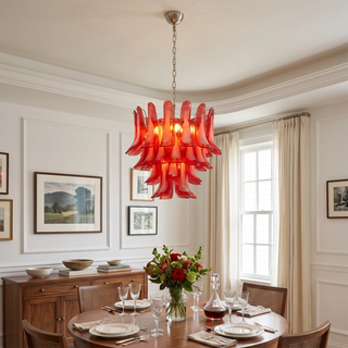Camellia Glass Petal Chandelier