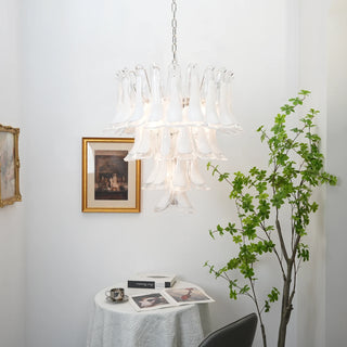 Camellia Glass Petal Chandelier