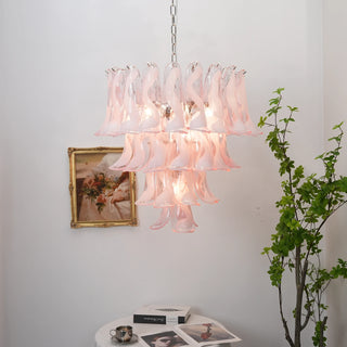 Camellia Glass Petal Chandelier