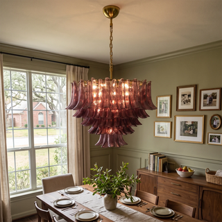 Camellia Glass Petal Chandelier