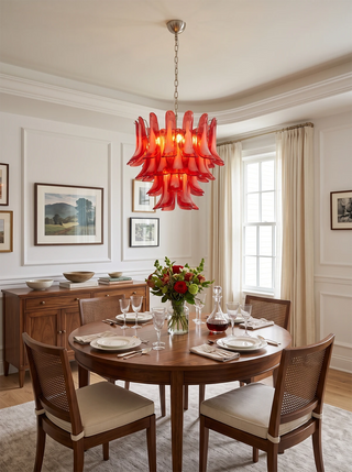 Camellia Glass Petal Chandelier
