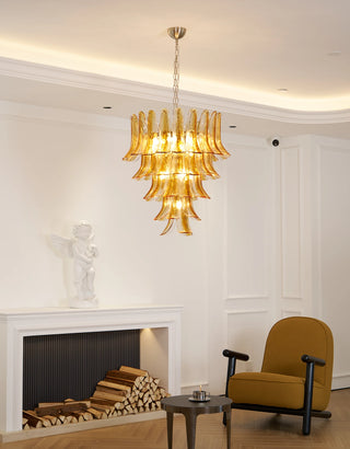 Camellia Glass Petal Chandelier