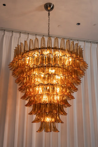 Camellia Glass Petal Chandelier