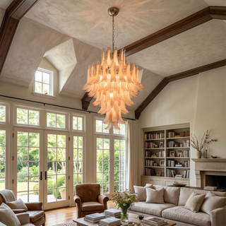 Camellia Glass Petal Chandelier