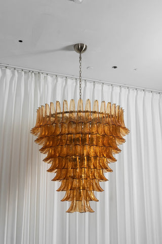 Camellia Glass Petal Chandelier