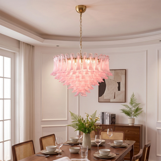 Camellia Glass Petal Chandelier