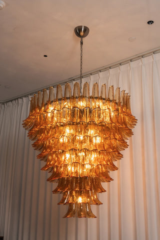 Camellia Glass Petal Chandelier