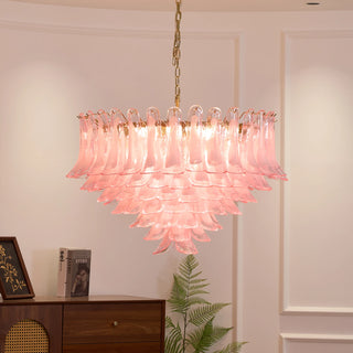Camellia Glass Petal Chandelier