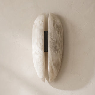 Capsule Alabaster Veil Leather Wall Light