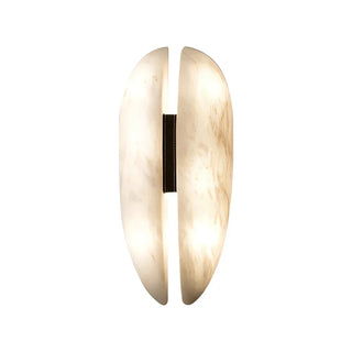 Capsule Alabaster Veil Leather Wall Light - Vidirlighting