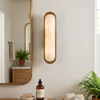 Capsule Chiarore Alabaster Wall Sconce