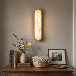 Capsule Chiarore Alabaster Wall Sconce