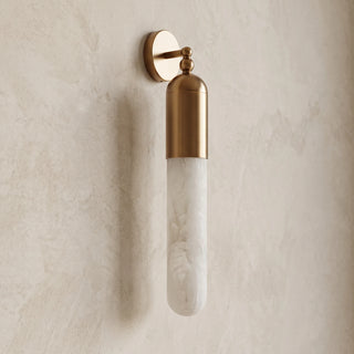 Capsule Linear Alabaster Wall Sconce