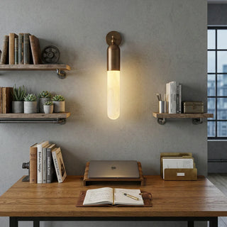 Capsule Linear Alabaster Wall Sconce - Vidirlighting