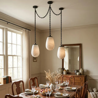 Cascade Alabaster Chain Chandelier