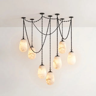 Cascade Alabaster Chain Chandelier