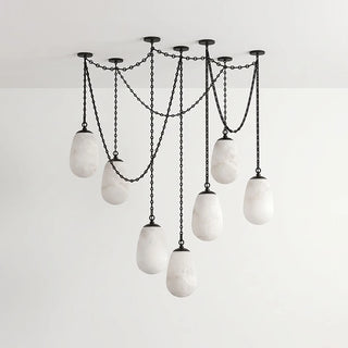 Cascade Alabaster Chain Chandelier
