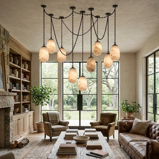 Cascade Alabaster Chain Chandelier