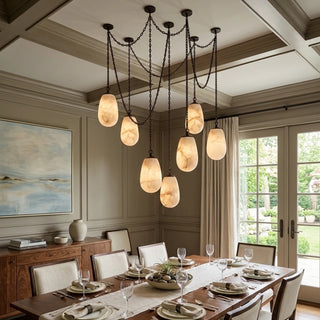 Cascade Alabaster Chain Chandelier