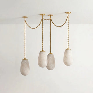 Cascade Alabaster Chain Chandelier