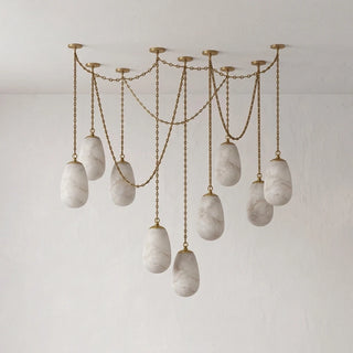 Cascade Alabaster Chain Chandelier