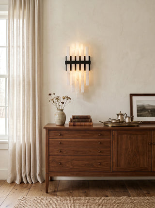 Cascading Alabaster Bar Wall Light
