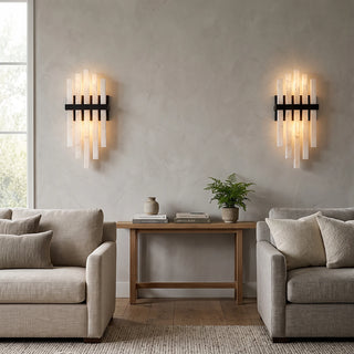Cascading Alabaster Bar Wall Light