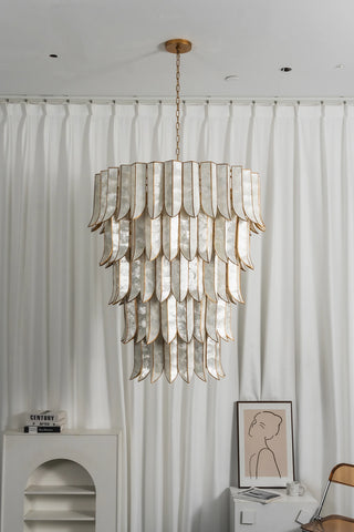 Cascara Cascara Capiz Shell Chandelier